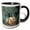 Black/White, variant on 3drose, Hummingbird in Nest, 11oz Two-tone Yellow Mug