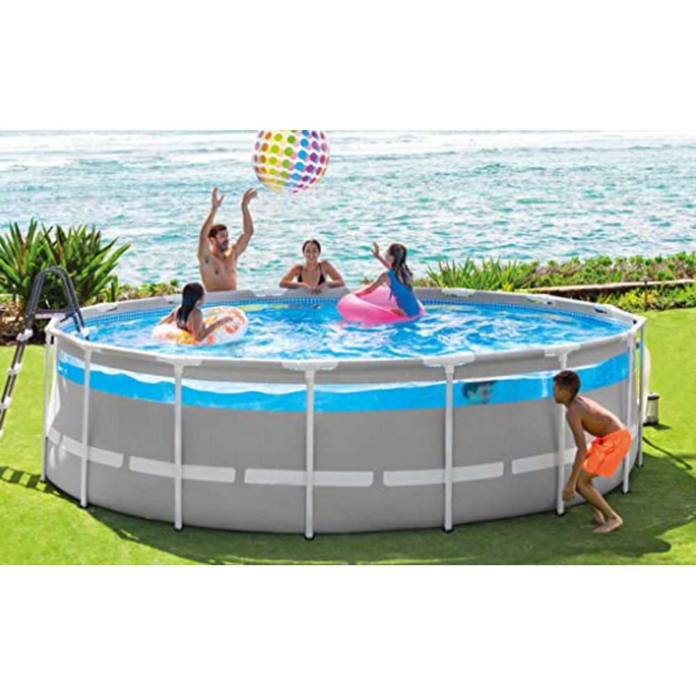 Intex 16ft x 48in Prism Frame Clearview Above Ground Swimming Pool Set - Walmart.com - Walmart.com
