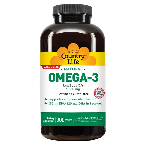 Country Life Omega 3 - 1000 mg 300 Softgel