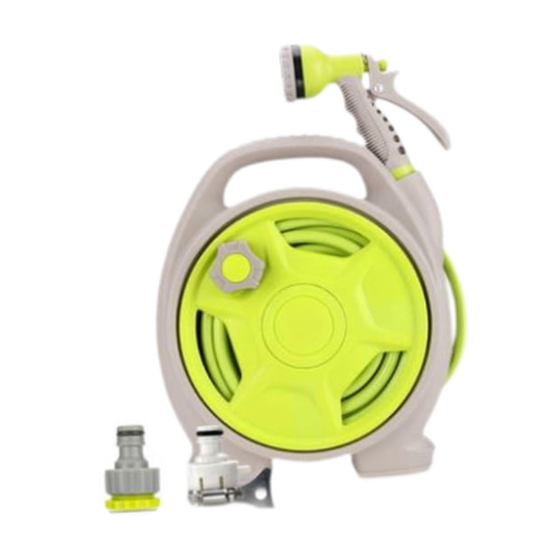 Carro para tubería de agua, práctico, rociador de manguera de alto rendimiento, estante para manguera para herramienta de riego, jardinería doméstica Verde
