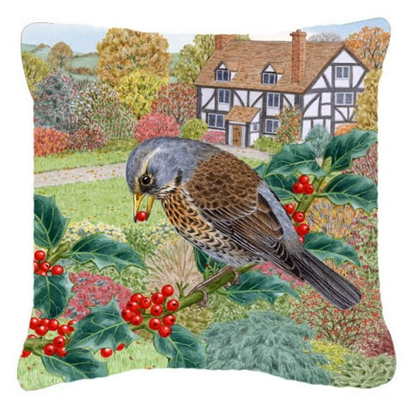 Fieldfare by Sarah Adams Canvas Decorative Pillow
