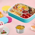 thumbnail image 4 of EIMELI 6pcs Small Containers with Silicone Lids Stainless Steel Condiment Containers for School Kitchen Office Travel, 4 of 8