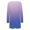 thumbnail image 5 of JURANMO Purple Cardigan Plus Size,Women's 2024 Fall Kimono Cardigans Coverup Fashion Long Sleeve Trendy Gradient Printed Cover Ups,Dressy Casual Loose Open Front Sweater Cardigan Coats Tops, 5 of 5