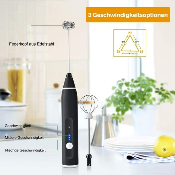 Milk Frothers, Electric Milk Frother Handheld for Latte