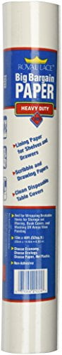 Royal Consumer Products 21055 13' X 48' Shelf Liner Paper, White Bond, Roll