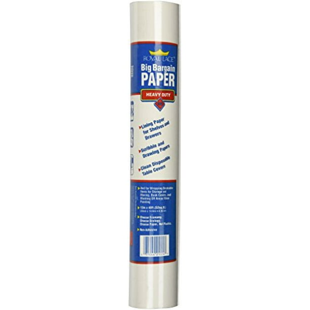 Royal Consumer Products 21055 13" X 48' Shelf Liner Paper, White Bond