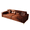 Light Brown, variant on MEETFAV 92.1" Black King Size Pull Out Sofa Bed, 3-in-1 Faux Leather Convertible Sleeper Sofa with Ultra Wide Armrests, 4-Seater Couch with 2 Pillows for Living Room, Light Brown