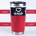 thumbnail image 3 of Vaso Térmico NORDAY 20oz 600ml acero inoxidable Tapa Antiderrame, 3 of 6