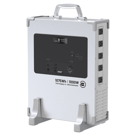 ENYOPRO 1000W Portable Power Station, 1075Wh LiFePO4 Battery Generator, 120V Power Bank with AC Outlet, Solar Rechargeable, Backup Battery for Camping, CPAP, Emergency, Home Power Outage