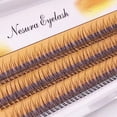 thumbnail image 1 of Pestañas postizas esponjosas naturales rusas prefabricadas, maquillaje profesional, forma A/M, pinchos de racimo, nuevo, 1 of 4