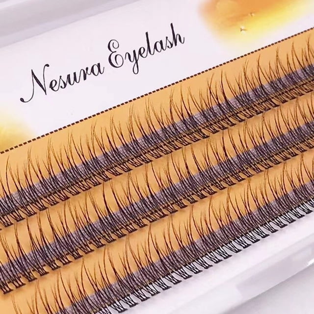 Pestañas postizas esponjosas naturales rusas prefabricadas, maquillaje profesional, forma A/M, pinchos de racimo, nuevo