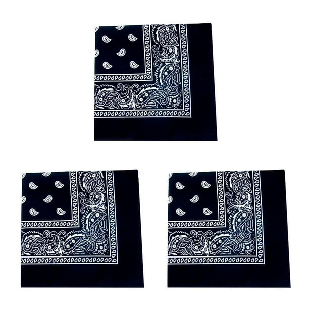 Injueey Bandana pañuelo Unisex Hip Hop Banda para el cabello negra Pañuelo para el cuello Sombreros deportivos Muñequeras Cabeza Bufandas cuadradas Type5 NO5 Injueey CBP119275