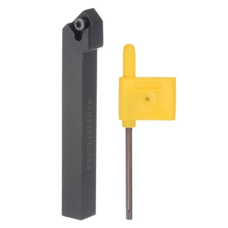 

Uxcell 1/2 Lathe Indexable Carbide Turning Tool Holder SSSCL1212H09 CNC 45°
