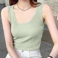 thumbnail image 2 of Aezemi Womens Lightweight Ribbed Tank Tops Round Neck Sleeveless Stretch Undershirts Summer Home Layering Outdoor Shirts, M-5XL, 2 of 4