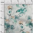 thumbnail image 2 of oneOone Cotton Poplin Sea Green Fabric Floral & Sewing Craft Projects Fabric Prints By Yard 42 Inch Wide, 2 of 6