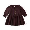 thumbnail image 1 of PENGXIANG Fille Robe à Manches Longues Partie Poupée Robe de Col, 1 of 7