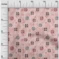 thumbnail image 1 of oneOone Rayon Pale Pink Fabric Geometric Sewing Material Print Fabric By The Yard 56 Inch Wide, 1 of 6