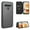 Black, variant on Carbon Fiber Texture Horizontal Flip TPU + PC + PU Leather Case with Card Slot