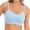 Blue, variant on Women'S Front Buckle Breastfeeding Maternity Wireless Supportive Postpartum Bra Root Color XXL
