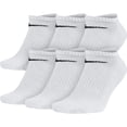 thumbnail image 1 of Calcetines Nike Performance Cushion No-Show (6 pares), color blanco/negro, 1 of 1