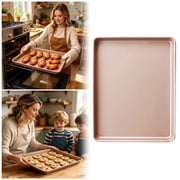 Half Sheet Baking Pan, Durable Non-Stick Carbon Steel Baking Sheet for Oven, Cookie Sheet Pan for Roasting Meat Bread Jelly Roll