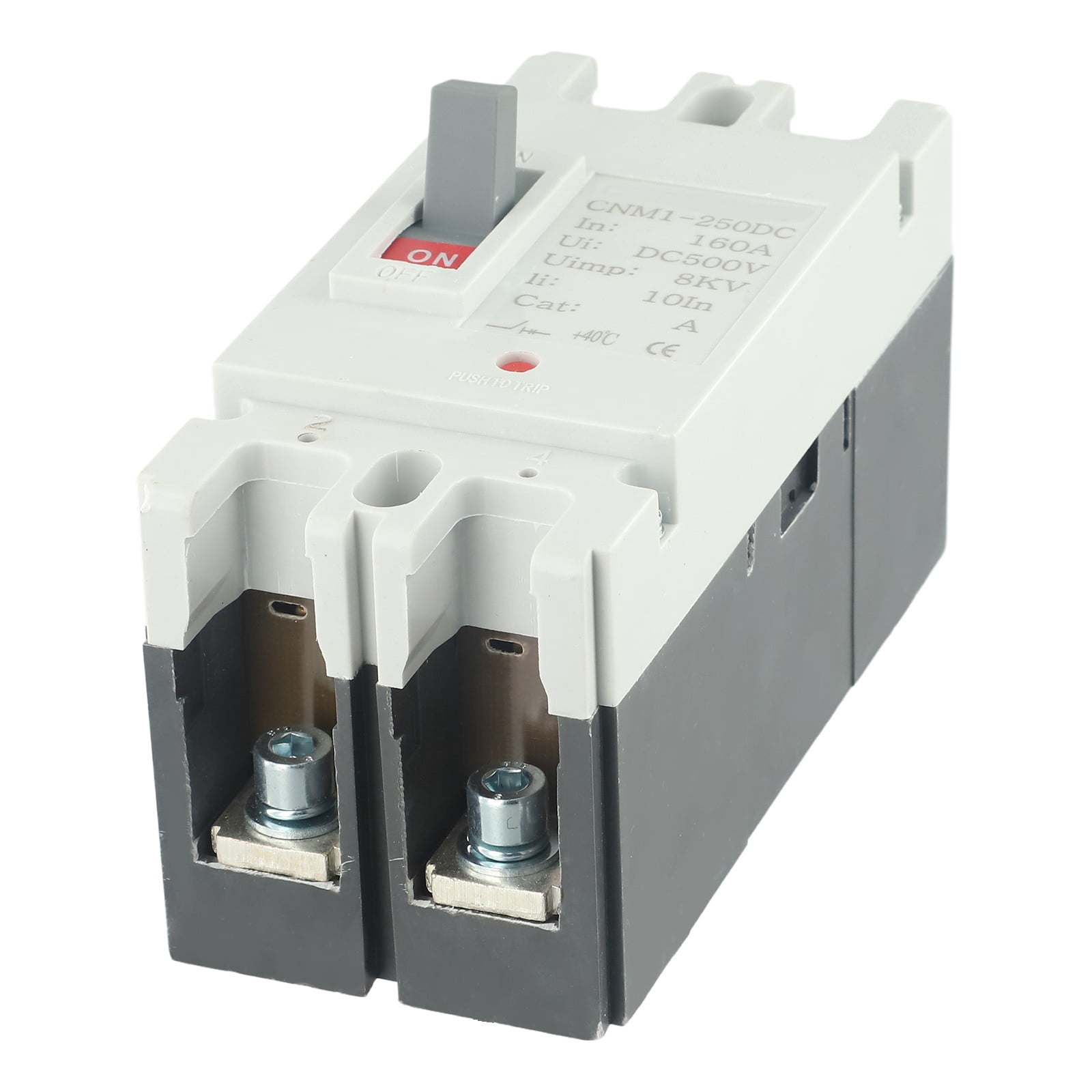 DC 500V Circuit Breaker Battery Protector MCCB Solar PV Car Power Short Ciruit Cut Off Circuit Breaker 160A