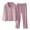 Purple, variant on Elainilye Fashion Ladies Pajamas Sets 2 Piece Casual Single Pocket Solid Long Sleeves Sleepwear Tops and Pants Pajama Set,Purple