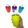 thumbnail image 2 of 4 Pcs Plastic Shower Bottle Soap Dispenser Liquid Pump Container 4 Color, 2 of 4