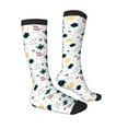 thumbnail image 3 of Picia Women Crew Soft Moisture-wicking Socks Turtles And Corals Pattern Design Cotton Socks, One Size fit All, 3 of 9