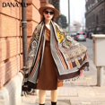 thumbnail image 4 of 100% Wool Large Size Winter Women Pashmina Shawls and Wraps Poncho Cape, 4 of 6