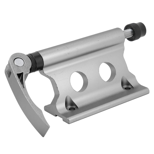 Bike Fork Mount Quick Release Bicycle Block Front Fork Fixed Clip Luggage Holder Rack Aluminum Alloy Sturdy Durable Safe Strong Bike Front Wheel Bracket Trailer Indoor Parking