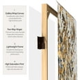 thumbnail image 4 of Red Lantern 6 ft. Tall Flowering Gold Canvas Room Divider - 3 Panel, Freestanding, Foldable Screen, 4 of 7
