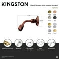 thumbnail image 4 of Kingston Brass K176A8 Heritage Hand Shower Wall Mount Bracket in Brushed Nickel, 4 of 4