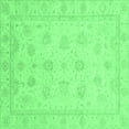 thumbnail image 1 of Ahgly Company Indoor Square Oriental Emerald Green Traditional Area Rugs, 3' Square, 1 of 4