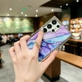 thumbnail image 5 of SaniMore for Samsung Galaxu S23 Ultra 6.8" 2023 Case with 360 Rotating Ring Bracket, Unique Fashion Marble Print Pattern Soft TPU Slim Fit Protective Shockproof Stylish Girly Stand Case, Black/White, 5 of 7