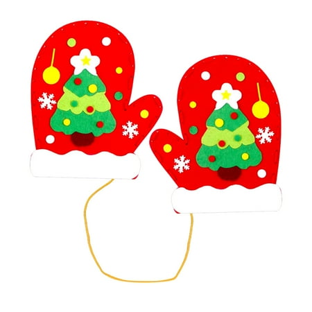 

Veki Christmas DIY Glove Multifunctional Christmas Glove For Gifts Wrapping Shopping Party Supplies Event Planner Organizer with Tabs And Pockets