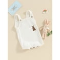 thumbnail image 3 of FEORJGP Infant Baby Girls Boy Easter Clothes Newborn Summer Knitted Jumpsuit Cute Bunny Pattern Sleeveless Romper Overalls for Cute Casual Outfit, 3 of 9