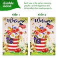 thumbnail image 6 of G128 Combo Pack: Garden Flag Stand Black 36 in x 16 in & Garden Flag Patriotic Decoration Welcome USA Flag Flower Pot 12"x18" Double-Sided Blockout Fabric, 6 of 10