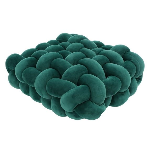 Mightlink Throw Pillow Soft Touch Comfortable Woven Plush Living Room Sofa Knot Design Cushion Home Decor for Daily Life