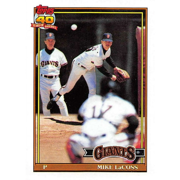 1991 Topps 242 Mike LaCoss Baseball San Francisco Giants