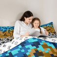 thumbnail image 4 of Feelyou Pixelate Miner Bedding Comforter Set 7pcs, Gaming King Bedding Sets, 4 of 7