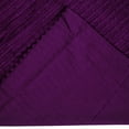 thumbnail image 4 of Better Trends 21"x 27" Standard Pillow Sham 100% Cotton Pillow Cover Stripe Design Machine Washable (Plum) Jullian Collection, 4 of 4