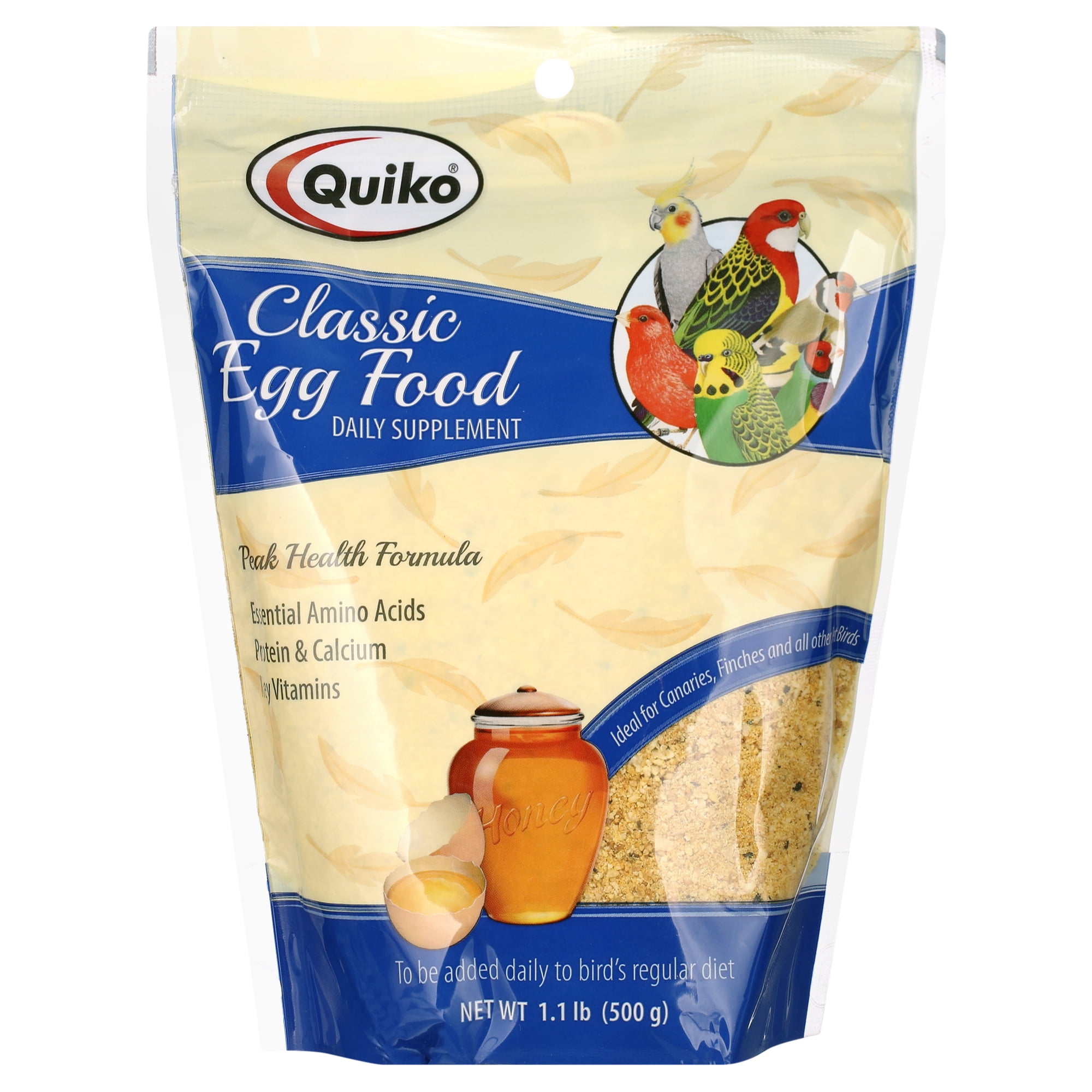 Quiko Classic Egg Food Supplement - Bird Seed Blend for All Pet Birds