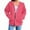 Pink, variant on Women's Plus Size Hoodies Zip Up Fall Winter Hooded Jackets Loose Long Sleeve Hooded Sweatshirts with Pockets Pink XXL