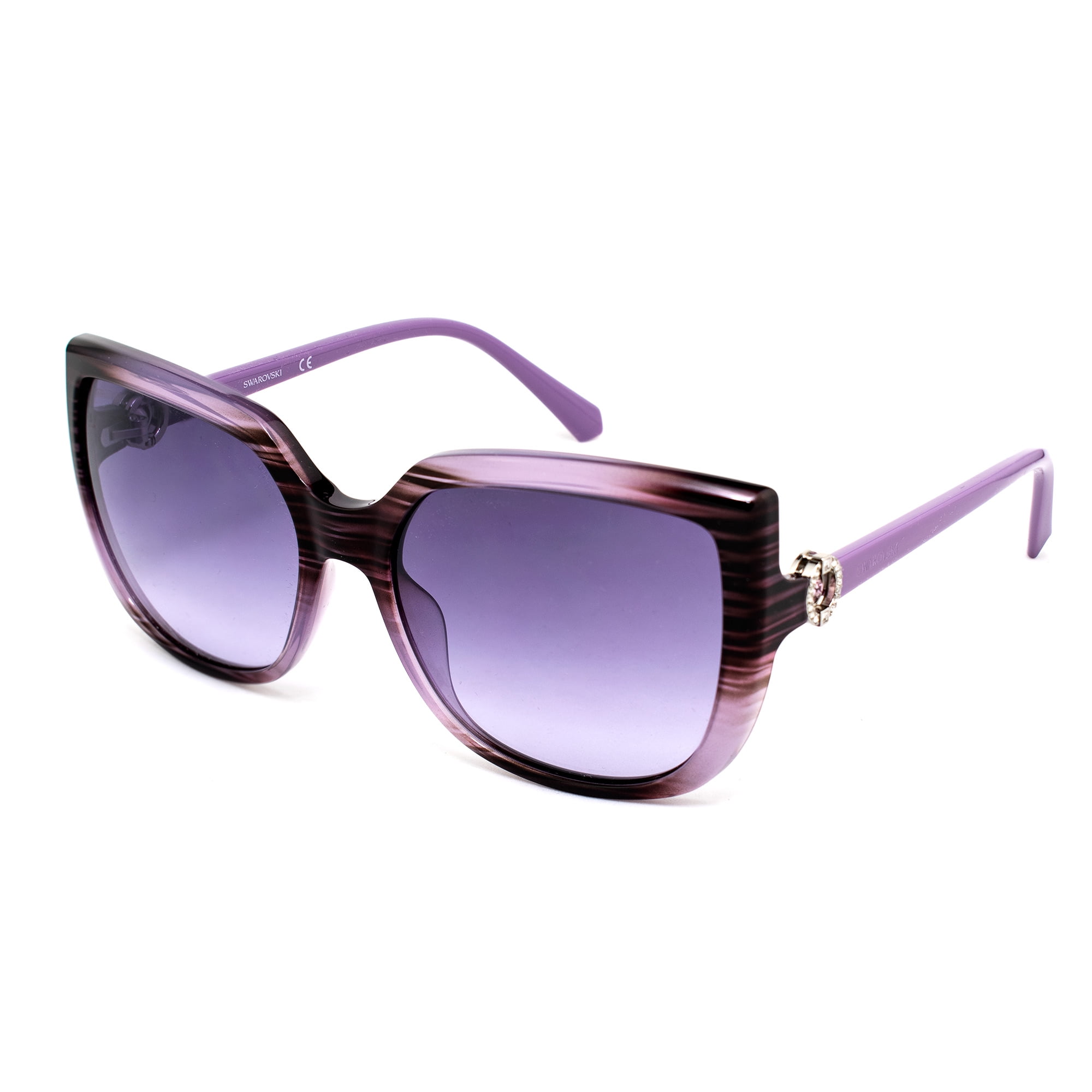 Swarovski Sunglasses Polarized Fashion Sun Glasses Swarovski Violet Women Sk0166 56837