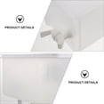 thumbnail image 3 of TEHAUX 1Pc Household White Water Pitcher with Faucet Suitable for Fruit Juice and Tea Storage, 3 of 8