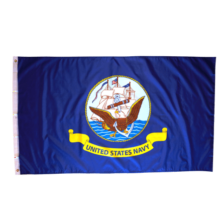 Us Navy Virginia Class Submarine - 3x5 Foot Navy Flag Double Stitched Us Navy Flag with Brass Grommets | 3 by 5 Foot Premium Indoor Outdoor Polyester Banner