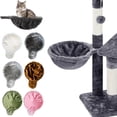 thumbnail image 2 of NOVELAR Pet Hammock Bed, 16.9 x 11.8 in, Hemispherical Design for Security and Comfort, Space-Saving Snuggle Spot for Cats, 2 of 7