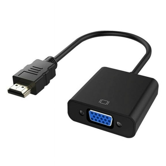 Simyoung HDMI to VGA 1080P HDMI Male to VGA Female Video Cord Converter Adapter Cable for HDTV TV PC Black