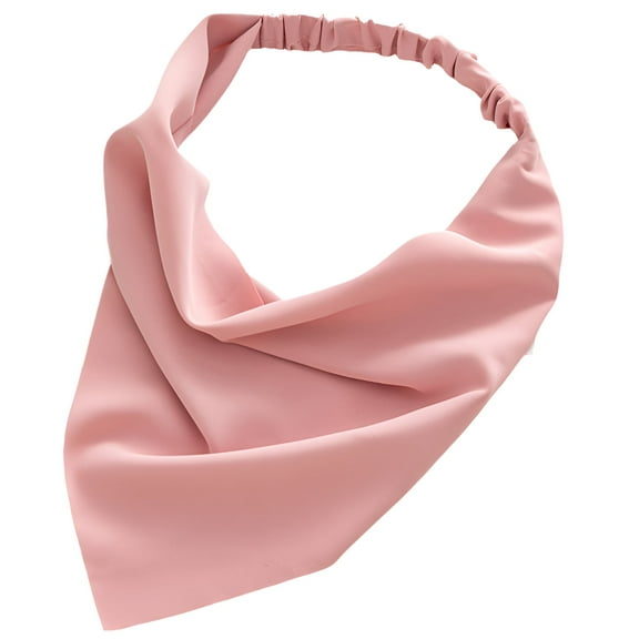 TELOLY Bandanas for Women,Neck Guard Decoration Pink Bandana,Ladies Satin Bandana,Pink